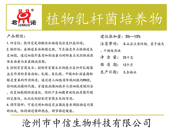 植物乳桿菌培養(yǎng)物